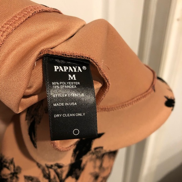 Dusty Pink Flower Print Mini Dress - Picture 6 of 6